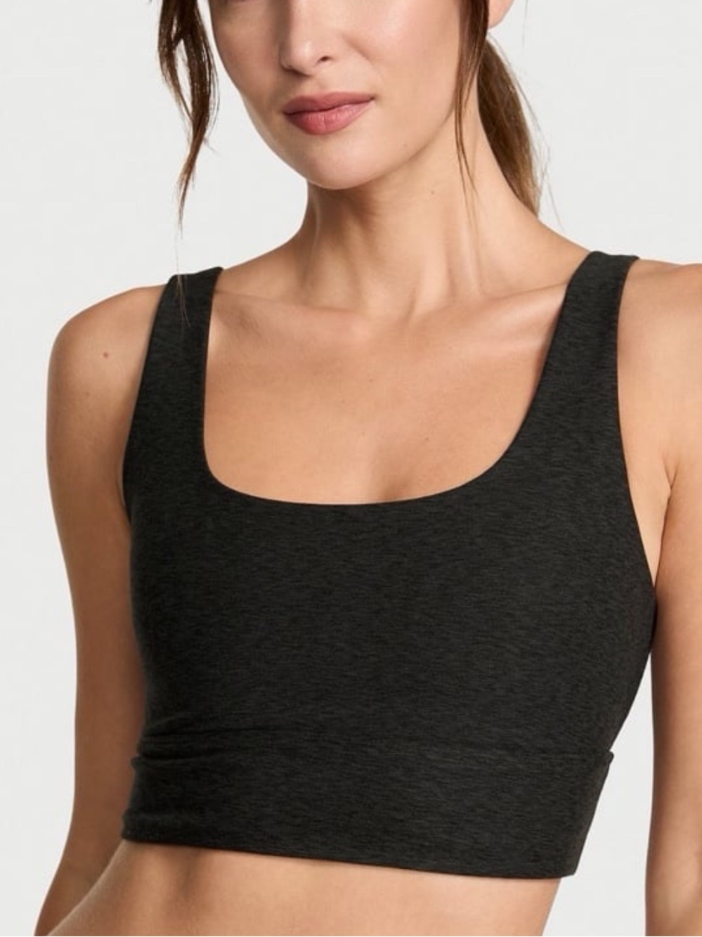 Victoria's Secret Black Longline Sport Seamless Bra Size Medium NWT